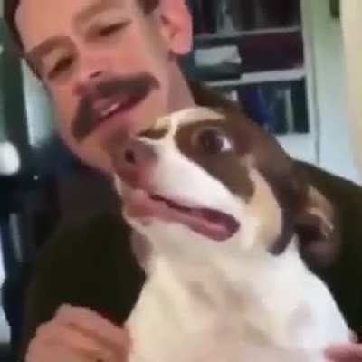 Mister Bubz is being a good boy!