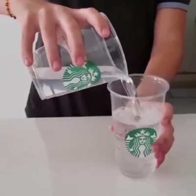Starbucks Venti vs. Large.