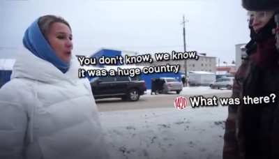 Russian woman was asked: Would you want to return the USSR?