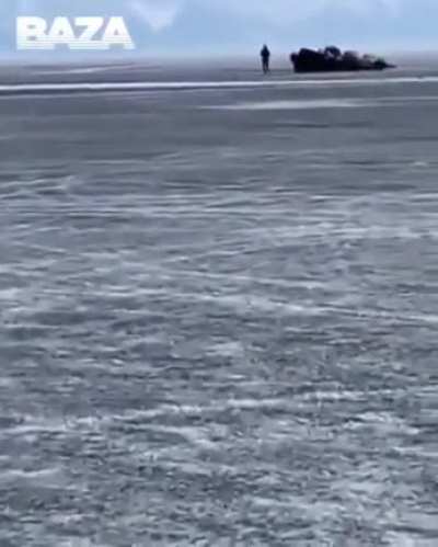 Last run on the ice road.
