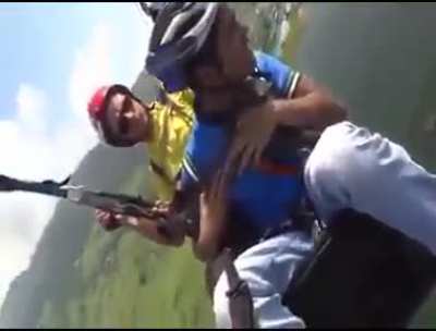 What could possibly be worse than flying someone with a weak stomach?!