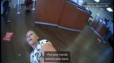 Karen asking a police officer 