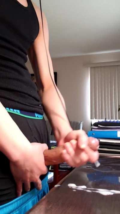 Imagine me shooting these thick ropes in your pussy/down your throat