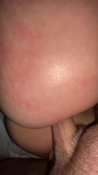 She wont let him anywhere near her ass. I on the other hand