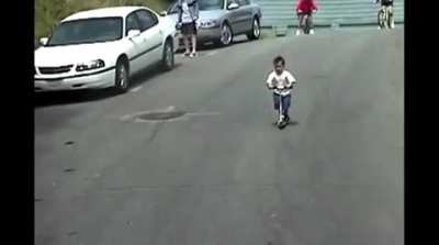 Little crayon still in training