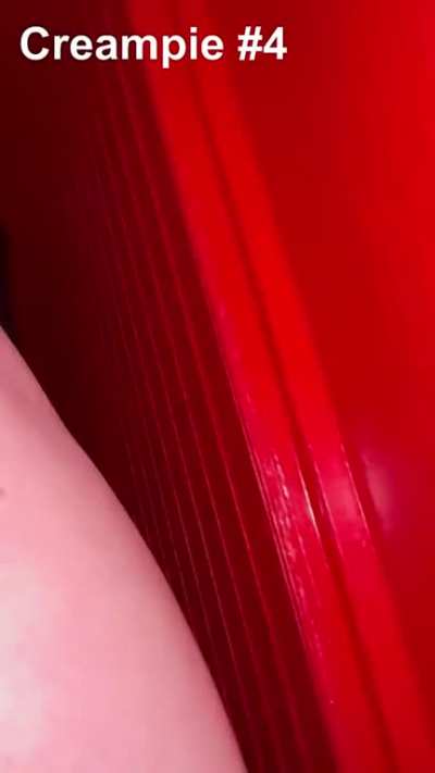 Boyfriend films massive creampie dripping down my leg at the gloryhole