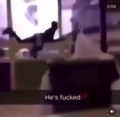 Let me jump at the window and see what happens