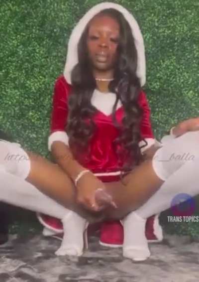 Santa’s Little Helper With A Big Present🍆
