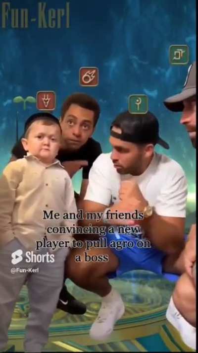 Convincing a new player to pull agro