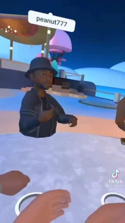 Crazy metaverse conversation on VR. I guess this is happening whether we joke about it or not.