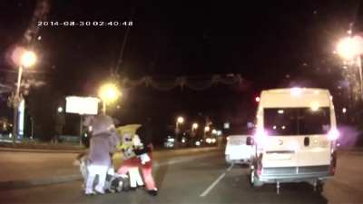 Absurd road rage