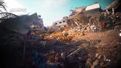HAMAS shooting rocket at IDF tank. (Actual impact) 