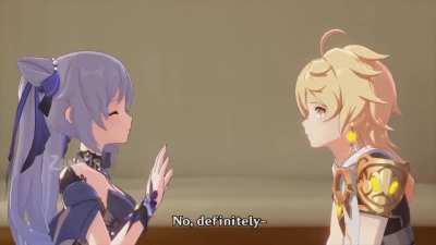 Aether being mean to Keqing
