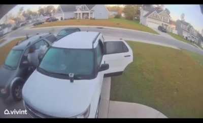 Bobcat attacks woman and the husband throws it
