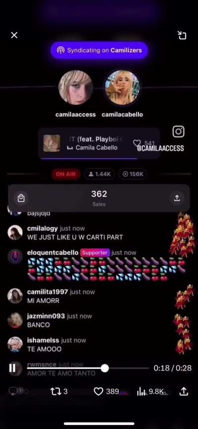 Camila singing Carti verse 😭