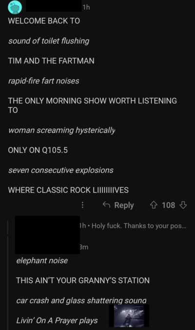Big boom noise warning