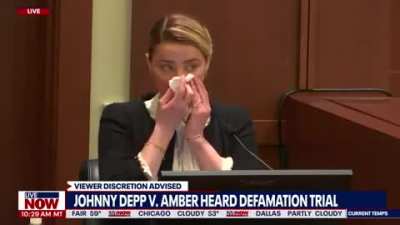 Amber Heard Posing for the Camera During Testimony