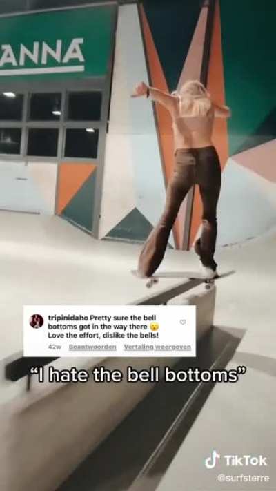 Female skater who can never be in the right
