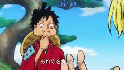 Luffy eats Mc D. Onald