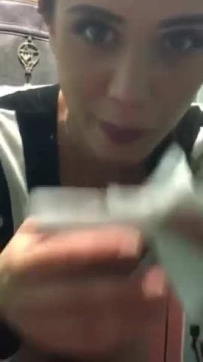 Dressing room blowjob