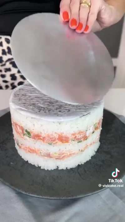 Sushi cake...