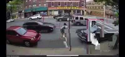 Woman in my town ran across the street last week.