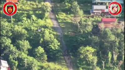 (Flashing lights warning) Compilation of drone footage from both sides of the Myanmar (Burma) Civil War [2024<wbr>-Sept<wbr>ember 2025; music and effects from source)