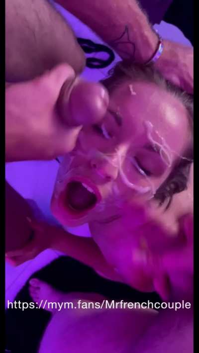 French chick gets absolutely blasted by two cocks