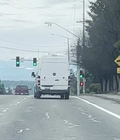 Something wrong with their alignment? Sort of erratic driving caught my eye.