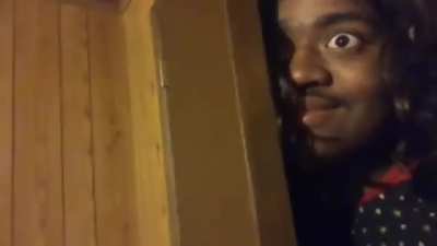 When you block your mom’s ass whoopin’ so she calls your dad.