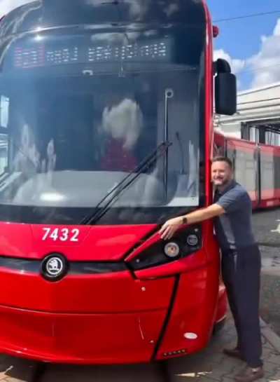 Mayor of Bratislava also loves trams