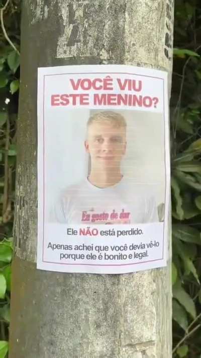 Ele apenas gosta 