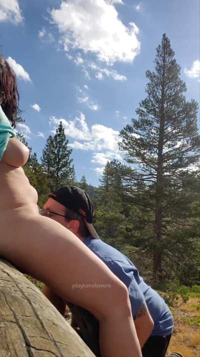 I was his snack on the trail