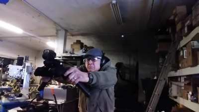 The real life glockinator (64 rounds in 1.5 seconds)