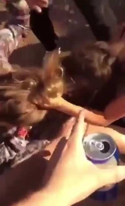 Panty-less catfight