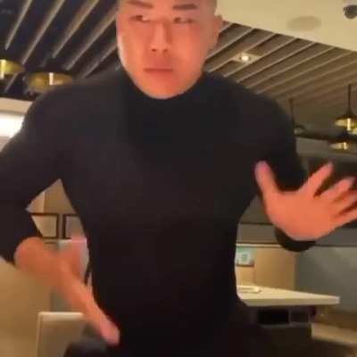 asian dancing man
