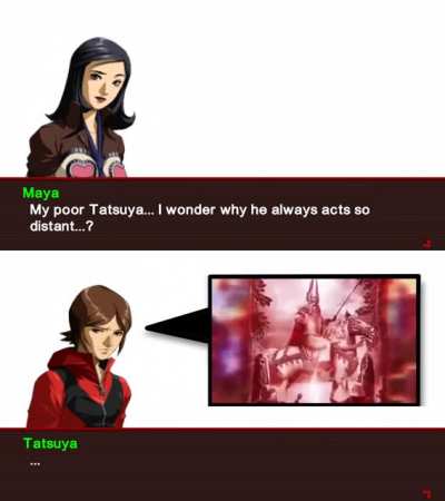 Tatsuya and Maya's dynamic in Eternal Punishment
