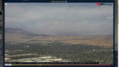 The Loyalton Fire Covering Reno in Smoke