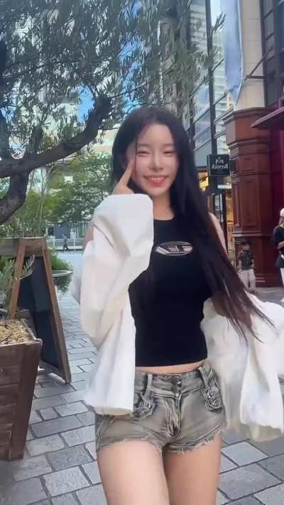 Denim shorts