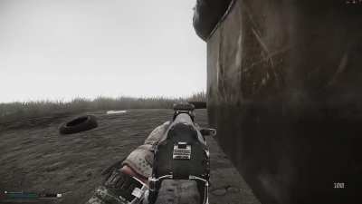 TARKOVED! The most ridiculous grenade ever, it bounced off the tyre and landed right at my feet!!