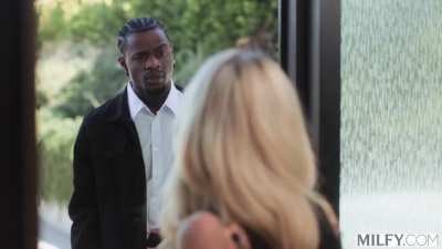 A young man who wants to propose approaches his girlfriend's mother for her blessing