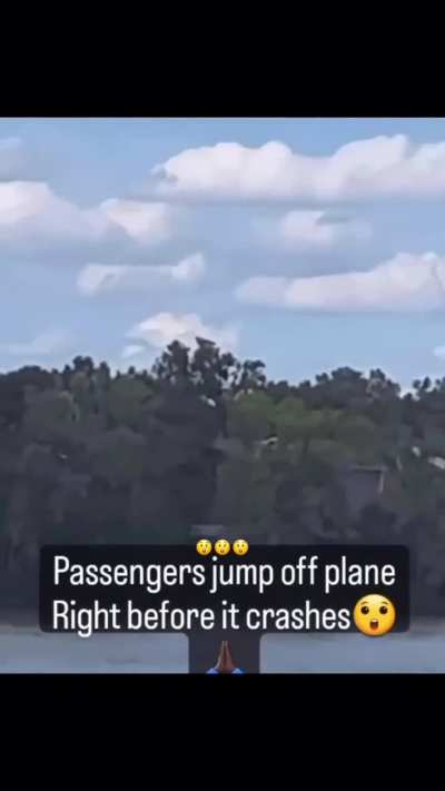Pilot and crew member jump from plane before it crashed