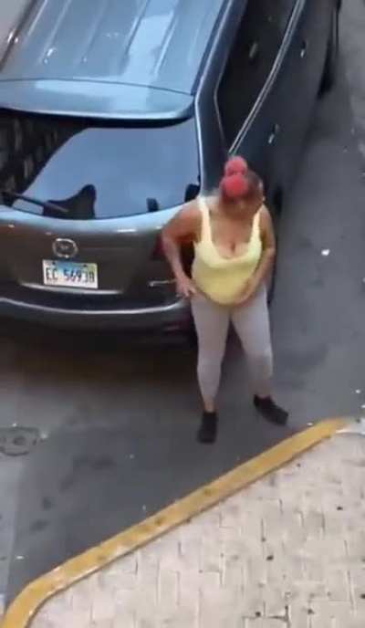 Some sort of clash in Chicago that devolves into acts of vandalism