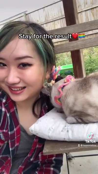 I make matching sets with my cat, total tiktokcringe worthy material.