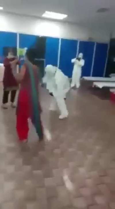 These People in an Indian COVID 19 ward keeping their spirits high