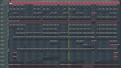 Since so many people on this sub liked my 'pop-punk project without any real instruments' screen cap. I decided to share another one of my projects, this one is also plugins only. Can you guess which band I got the inspiration from?