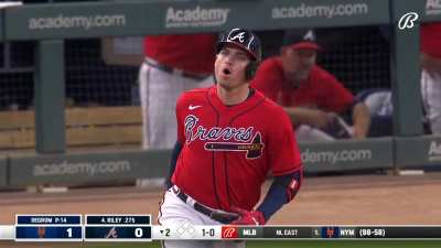 [Highlight] [Highlight] Austin Riley takes Jacob deGrom deep to tie the game at one.
