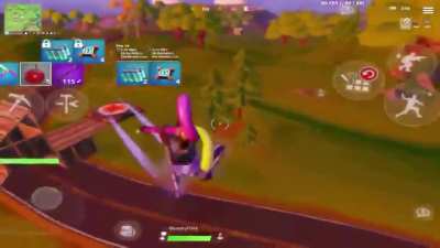 a Fortnite montage.... but its just eating apples from the tournament today Credits: @bluezhyy on twitter