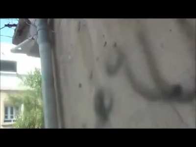 Early-War FSA fighters in a running gun battle are engaged by SyAAF air strikes on Daraa - 6/30/2012