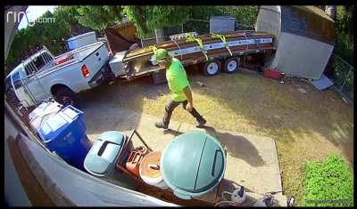 Trying to stop a trailer but forgot to put truck in park..